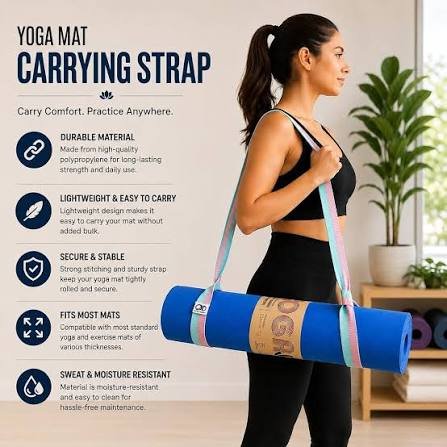 Yoga Mat with Carry Strap