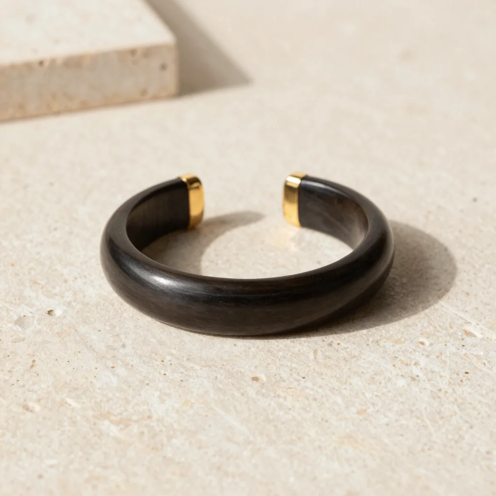 Akola Hand-Carved Horn Cuff